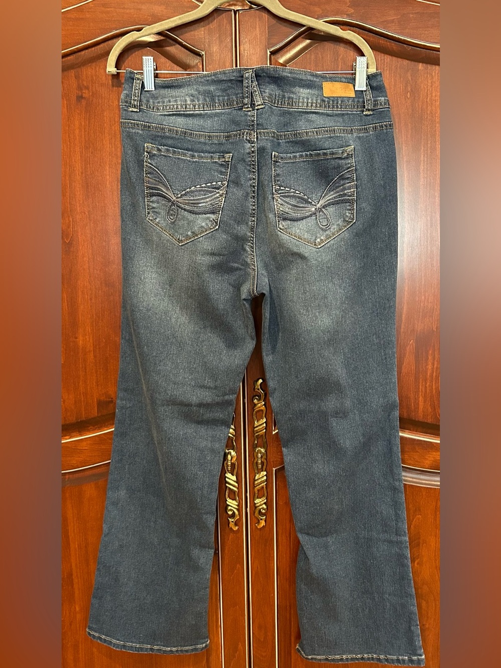 Angels Straight-Leg Jeans in Dark Blue Wash - Picture 2 of 5